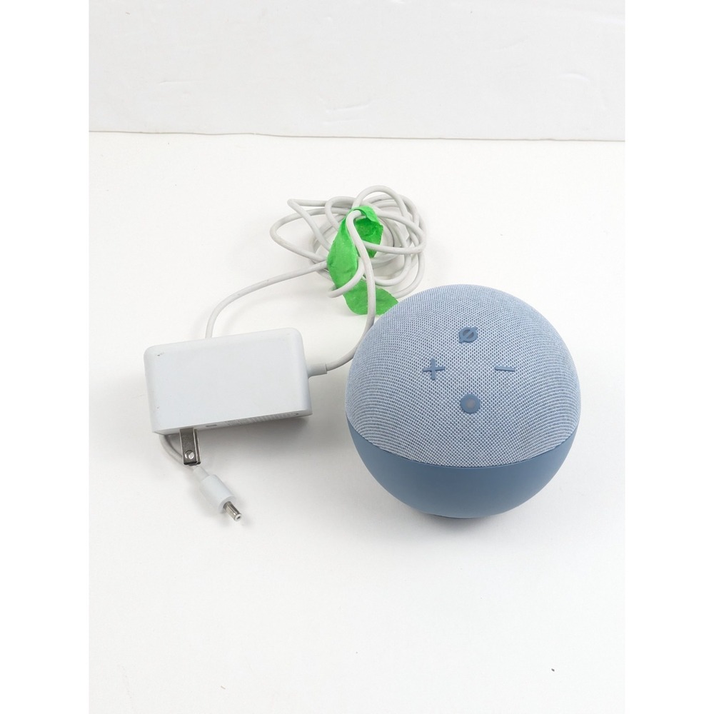 Amazon Echo Dot (4th Gen) B7W644 Smart Speaker w/Power Cord - Tested working